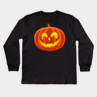 Happy Pumpkin Kids Long Sleeve T-Shirt